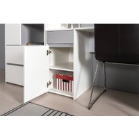 Стол Mobi Торонто 12.149 (белый PE шагрень/стальной серый 1700 PE)