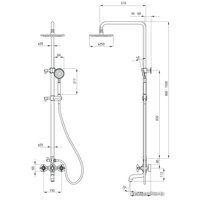 Душевая система  Deante Temisto NAC 01QT