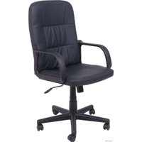 Офисное кресло AksHome Leonidas (пластик/кож.зам, черный)