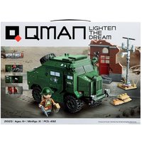 Конструктор Qman Вторая мировая война. Бронемашина 21023 9672999 (492 эл)