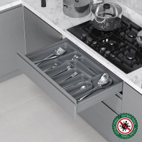 Лоток для столовых приборов Starax S-2288-G (серый)