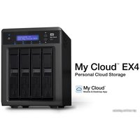 Сетевой накопитель WD My Cloud EX4 24TB (WDBWWD0240KBK-EESN)