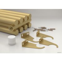 Стальной трубчатый радиатор Сунержа Эстет-11 EU50 1800х270 6 секций (матовое золото)