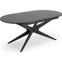 Кухонный стол Halmar Sandro 180-240/100/76 (черный/черный)