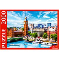 Пазл Рыжий кот Утренний Биг-Бен в Лондоне ПИ2000-3695 (2000 эл)