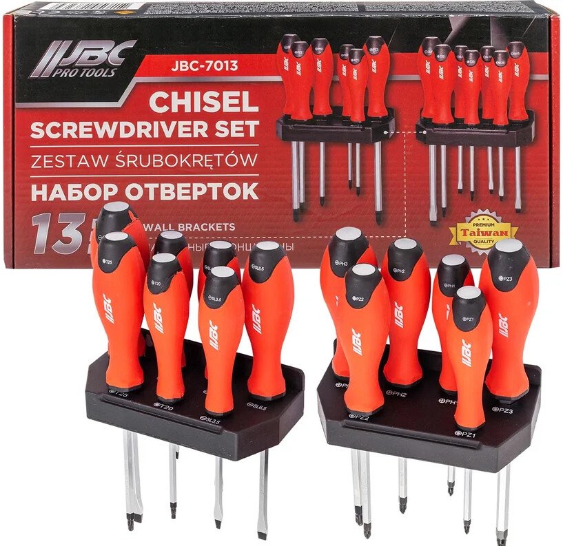 

Набор отверток JBC 7013 (13 предметов)