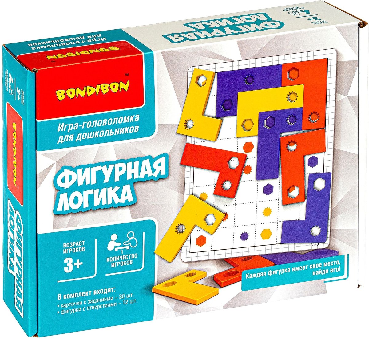 

Развивающая игра Bondibon Фигурная логика ВВ4896
