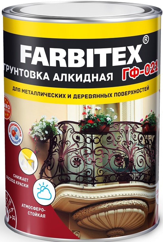 

Алкидная грунтовка Farbitex ГФ-021 10 кг (красно-коричневый)