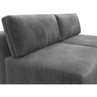 Угловой диван Лига диванов Лига-060 НПБ угол универсальный 129496 (велюр Tower 10 серый)