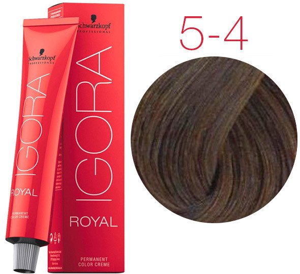

Крем-краска для волос Schwarzkopf Professional Igora Royal Permanent Color Creme 5-4 60 мл