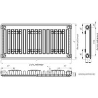 Стальной панельный радиатор Лидея ЛК 11-513 тип 11 500x1300