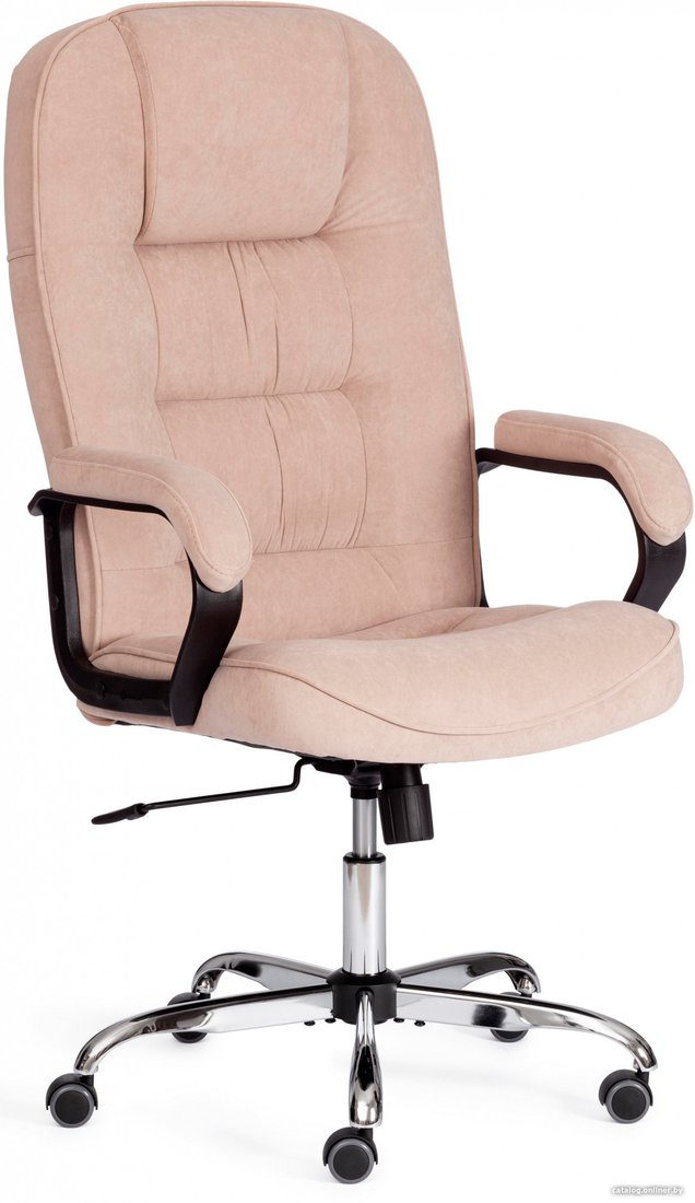 Офисное кресло TetChair СН9944 флок/хром (бежевый)