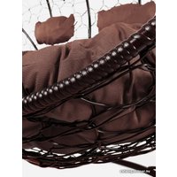 Подвесной диван M-Group Лежебока 11180205 (с коричневым ротангом/коричневая подушка)