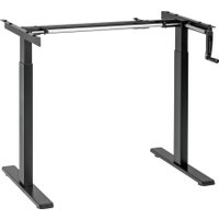 Стол ErgoSmart Manual Desk Compact FR 1200х650х25 мм (ЛДСП дуб натуральный/черный)