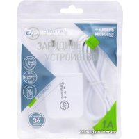 Сетевое зарядное Digital Part P20 Plus (с кабелем microUSB)