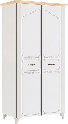 Шкаф распашной МСТ. Мебель Элен 6 (дуб фактурный/лиственница/перламутр)