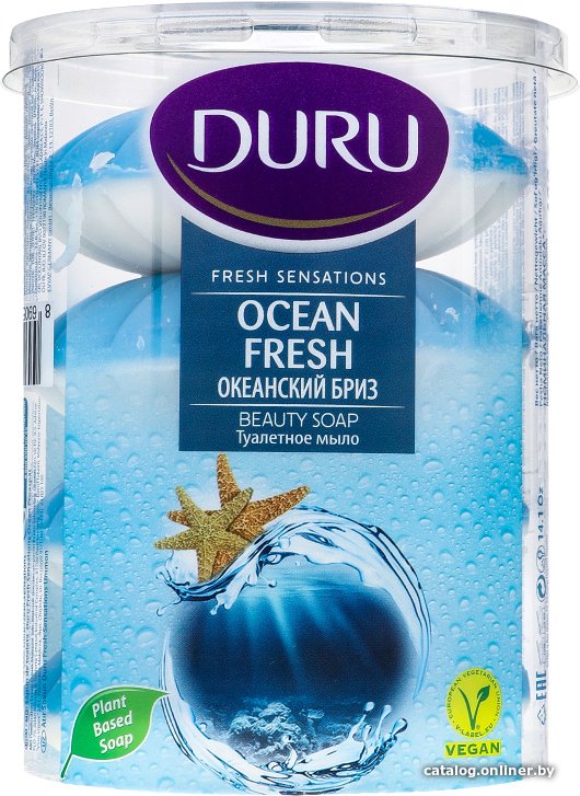 Duru Мыло туалетное Fresh Sensation Океанский бриз 4х100 г