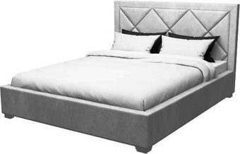 Кровать Elmax Римини 200x200 с ПМ Газ-лифт Континентальная рама (Glory 16)