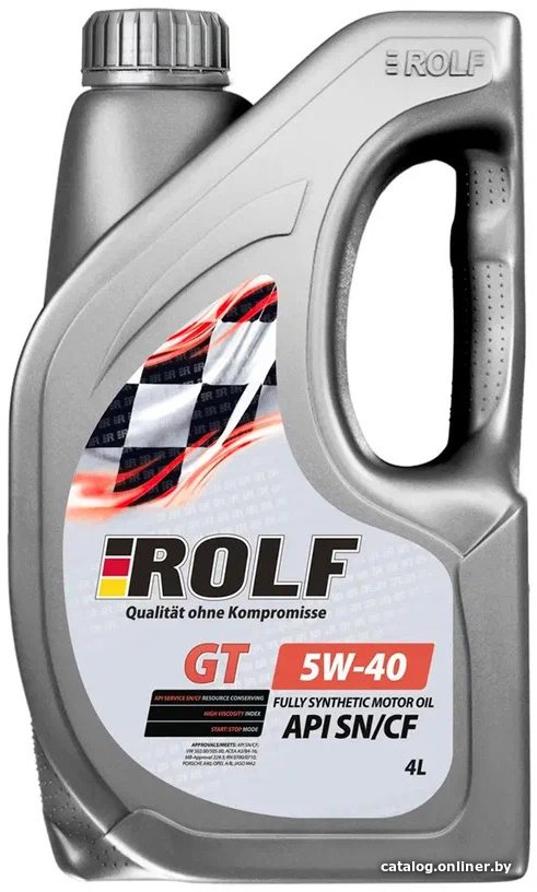 Моторное масло ROLF GT 5W-40 SN/CF 4л