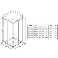 Душевая дверь Ravak BLSRV2K-80 X1XM40C00Z1