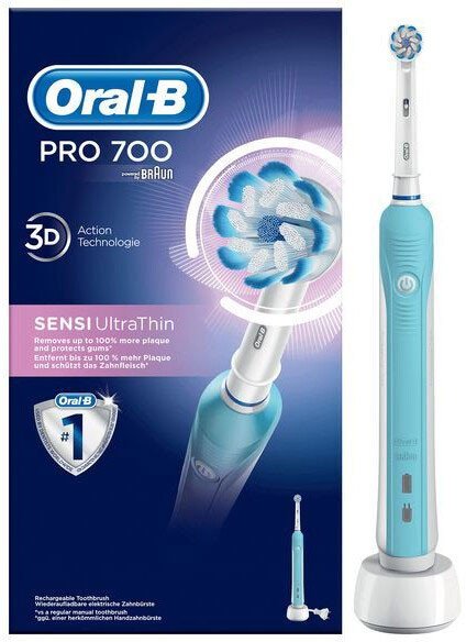 

Электрическая зубная щетка Oral-B Pro 700 Sensi UltraThin