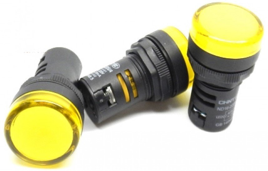 

Лампа сигнальная Chint ND16-22D/4K2 AC 230В (R) 146693 (желтый)