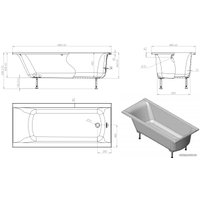 Ванна Astra-Form Нью-Форм 170x80