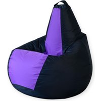 Кресло-мешок Mio Tesoro Груша Kombo XXL GF-130x85-CHL (черный/лаванда)