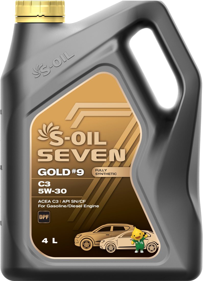 

Моторное масло S-OIL SEVEN GOLD #9 C3 5W-30 4л