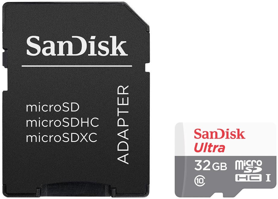 

Карта памяти SanDisk Ultra microSDHC SDSQUNR-032G-GN3MA 32GB (с адаптером)