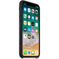 Чехол для телефона Apple Leather Case для iPhone X Black