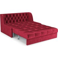 Диван Мебель-АРС Аккордеон Барон №6 НПБ 140x200 (бархат красный Star Velvet 3 Dark Red)