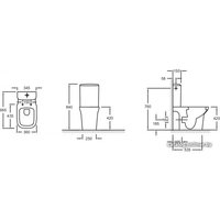 Унитаз напольный Jacob Delafon Vox UJN102-00 (без бачка, без сиденья) в Бобруйске