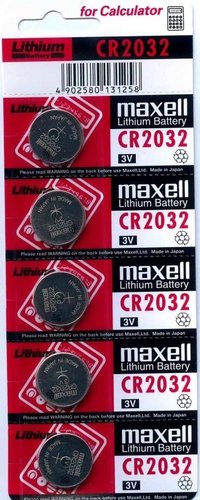 Батарейка Maxell CR2032 5 шт. 18586300