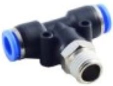 RockForce Фитинг Т-образный для пласт. труб 8 мм 1/4" RF-SPB08-02