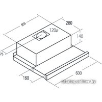 Кухонная вытяжка CATA TF 3600 BK