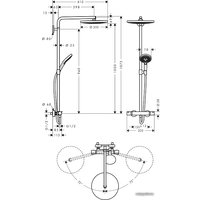 Душевая система  Hansgrohe Raindance Select S 300 2jet Showerpipe [27133400]