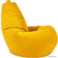 Кресло-мешок Palermo Bormio велюр XXL (канареечный)