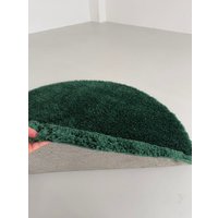 Ковер для жилой комнаты LAXMI Fluffy 01 круг (2.4x2.4, Dark Green)