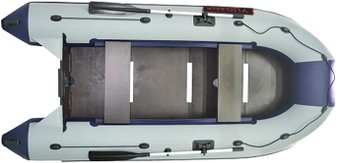 Моторно-килевая лодка Yugana 3400 СК (серый/синий)