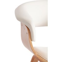 Стул TetChair Vimta дерево/металл/экокожа (белый)