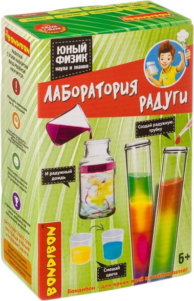 

Набор для опытов Bondibon Науки с Буки Лаборатория радуги ВВ4146