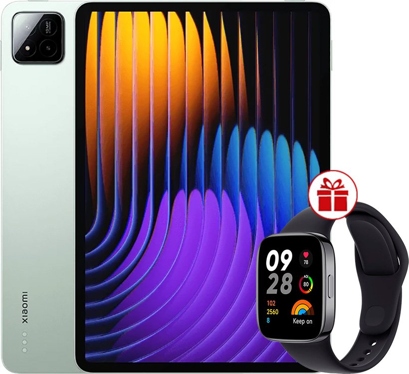 

Планшет Xiaomi Pad 7 8GB/128GB международная версия (зеленый) + умные часы Xiaomi Redmi Watch 3 (черный) по акции