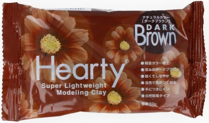 

Полимерная глина Padico Co Пластика Hearty 50 г dark brown 303137