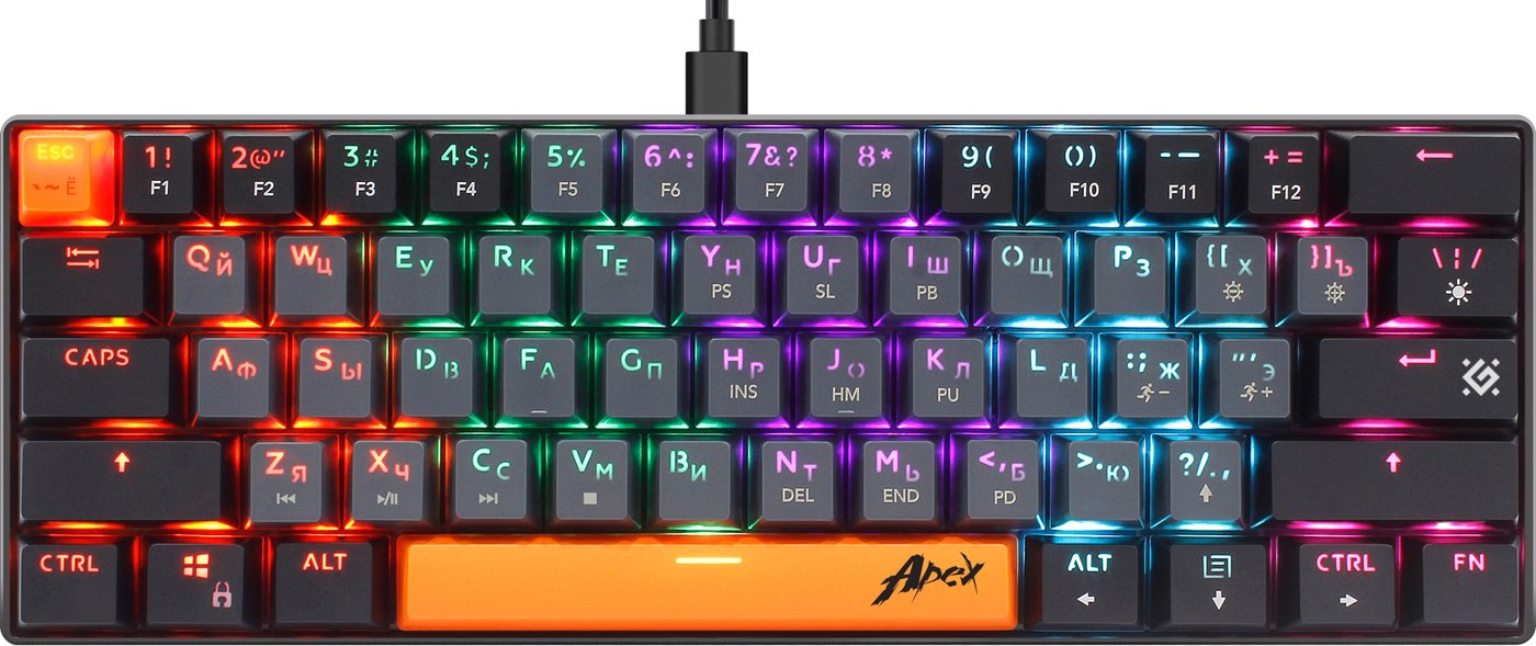 

Клавиатура Defender Apex GK-002 (серый/черный)