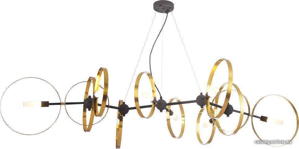 Подвесная люстра Crystal Lux Armonica Sp8 Black/Brass V2