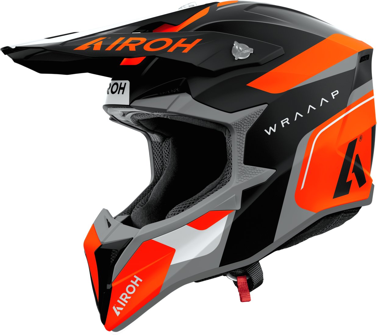 Мотошлем Airoh WRAAAP Conquer WRAC32-M (M, оранжевый матовый)