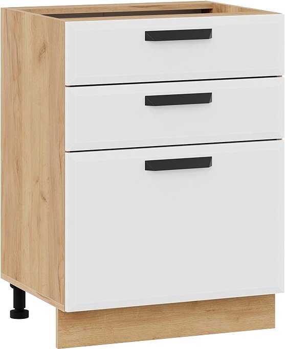 

Шкаф напольный Трия Тиана 1Н6Я3 (дуб крафт золотой/белый супермат)