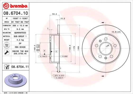 

Brembo 08670411