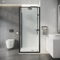 Душевой уголок Niagara Nova NG-35-10AGR-A90GR-34 100х90х195 (графит/прозрачное стекло)